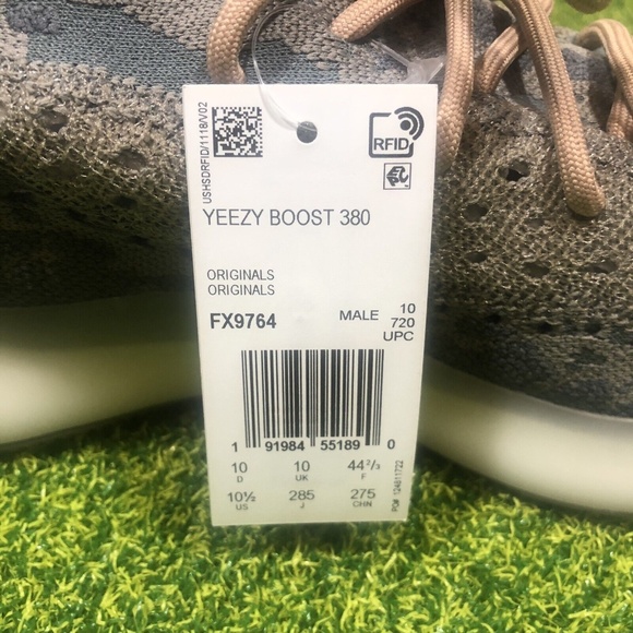 New Adidas Yeezy Boost 380 MIST Size 10.5 Brown Gum Non Reflective FX9764 main image 6